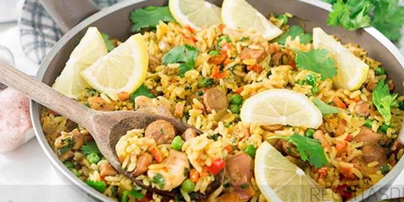 PAELLA DE FRANGO EM 1 PANELA