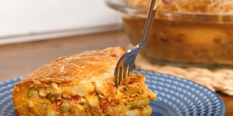 TORTA DE FRANGO DE LIQUIDIFICADOR DELICIOSA E FÁCIL