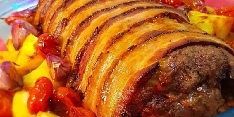 Rocambole de carne de Natal