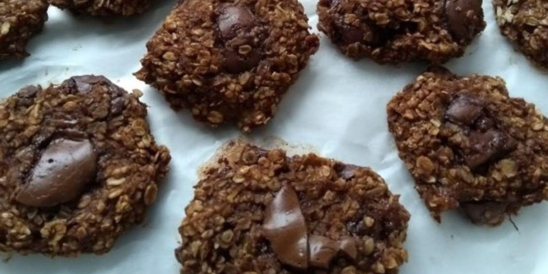 Lanche Fácil para as Crianças: Cookie de aveia e banana