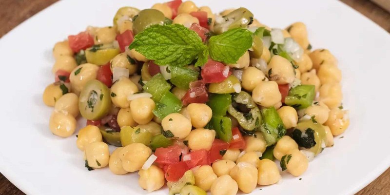 Salada de grão-de-bico