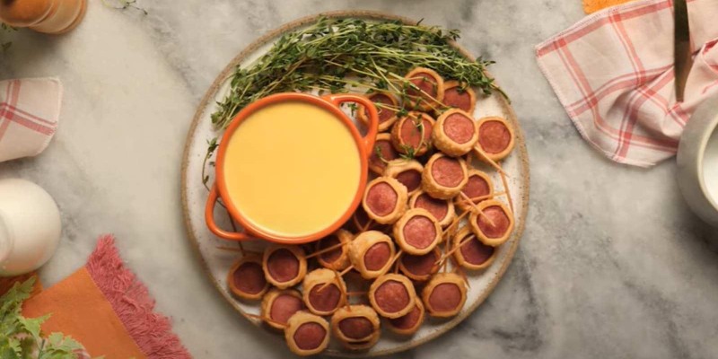 Enroladinho de Salsicha com Massa de Pastel