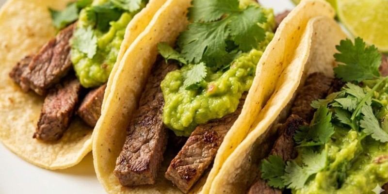 Tacos Gourmet de Mignon e Guacamole Fresco