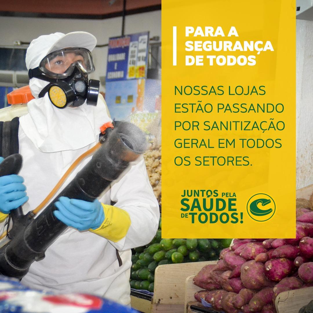 Lojas Campelo passam por sanitização para a segurança dos clientes Lojas Campelo passam por sanitização para a segurança dos clientes