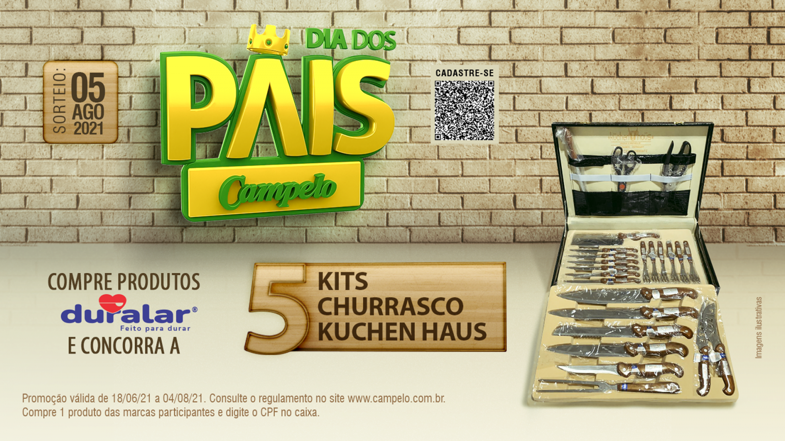 CAMPELO CLUB: DIA DOS PAIS - 5 KITS CHURRASCO